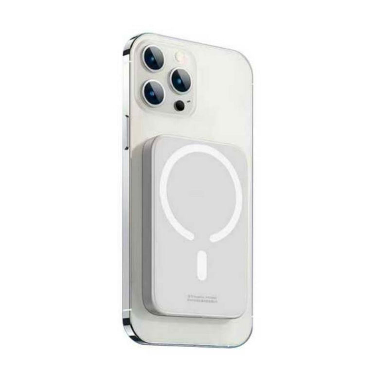 Carregador Portátil 5000Mah Magsafe Indução iPhone Apple Sem fio Bateria Carga Power Bank
