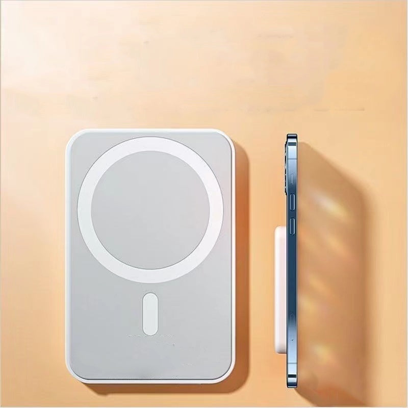 Carregador Portátil 5000Mah Magsafe Indução iPhone Apple Sem fio Bateria Carga Power Bank