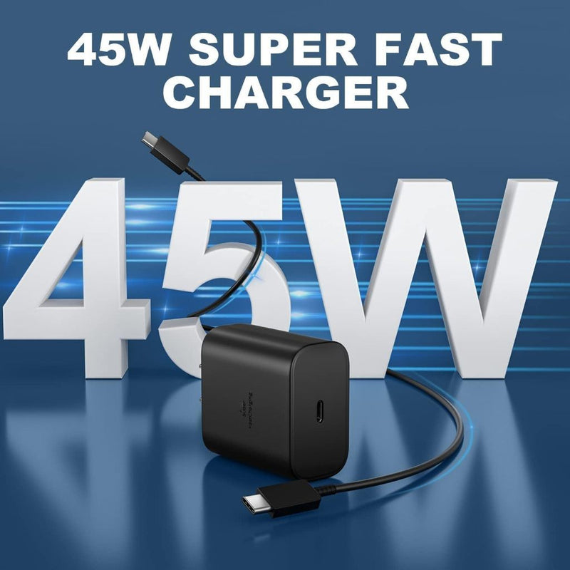 Carregador Turbo 45W Carregar Super Rápido USB C+Cabo Tipo C