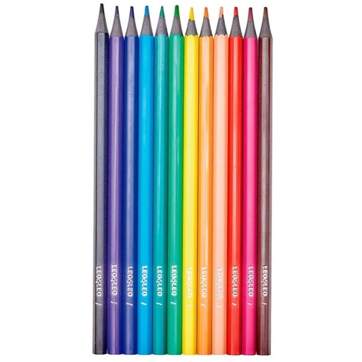 Caixa de Lápis 12 Cores Sextavado Linha ECO MASTER OU BRW
