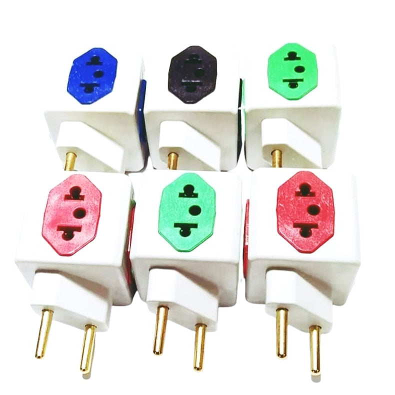 Adaptador De Tomada Kit C/5 Benjamin Cubo 10a/20a 4 Tomadas