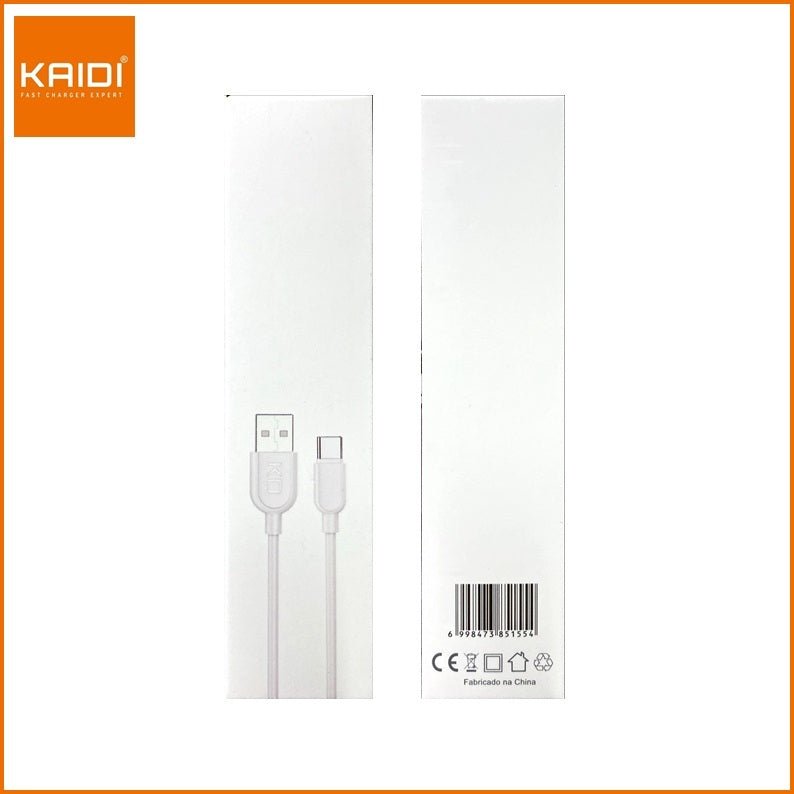 Carregador Veicular Turbo Fonte com 3 Saídas com Cabo USB para Tipo C 1m Kaidi KD-304C
