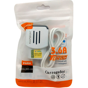 Carregador de Celular Android TIPO C Turbo Fast Charger Duas Saídas USB Homologado ANATEL