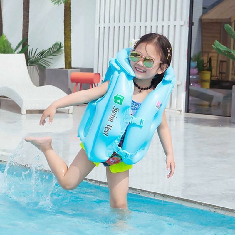 Colete Boia Infantil Inflável Salva Vidas Piscina e Praia Verão