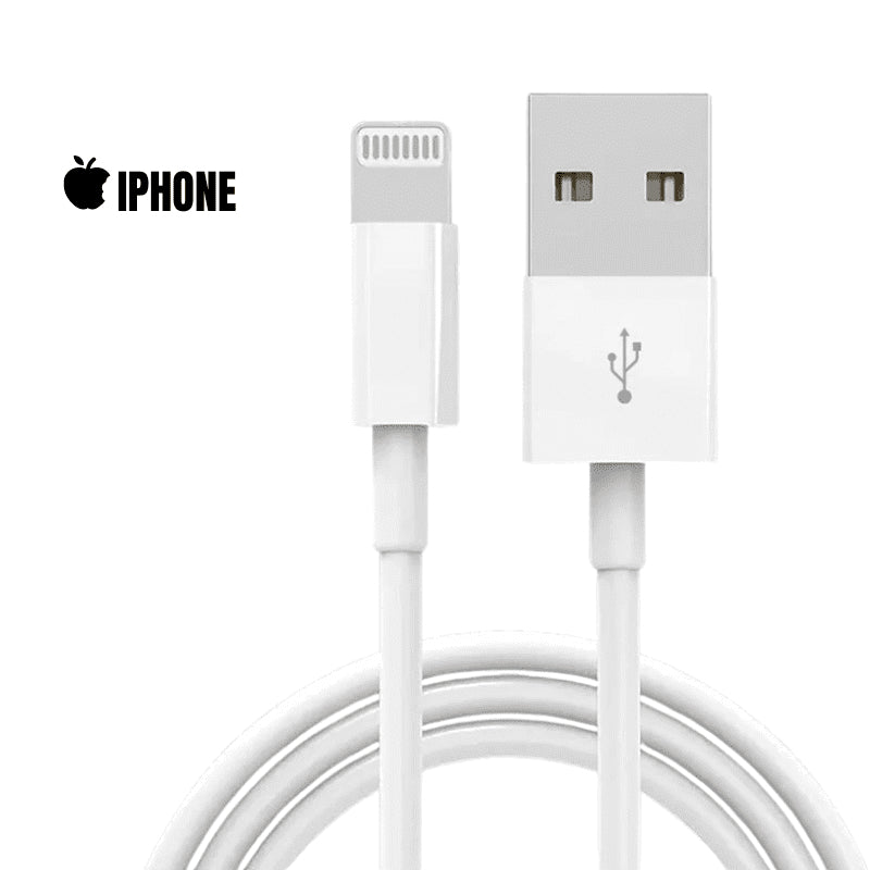 Cabo para Celular Iphone USB Tipo Lightning 2 Metros Carregamento Rápido Transferência de Dados