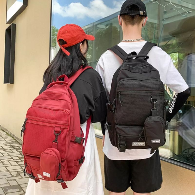 Mochila de Costas Unissex Acompanha BAG Resistente Durável Treino Trabalho Escola