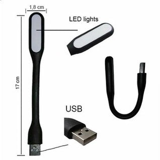Mini Lanterna Luminária Led Usb Portátil Notebook Leitura