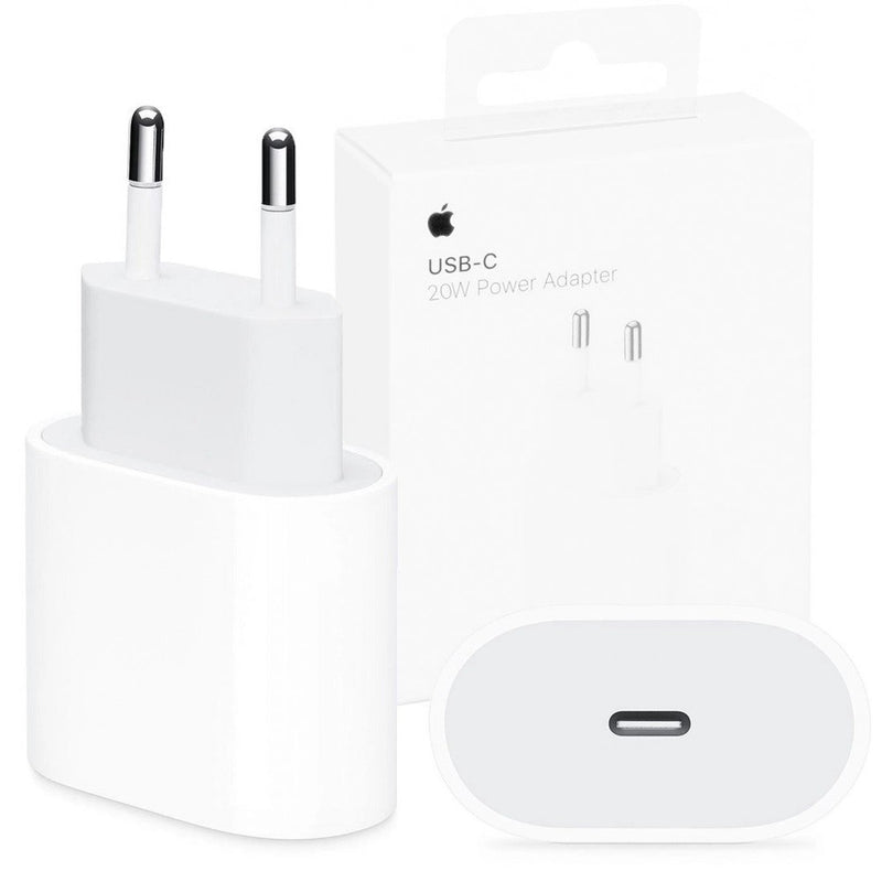Carregador Turbo 20W USB-C para iPhone XR,11,12,13 Fonte com Carregamento Rápido