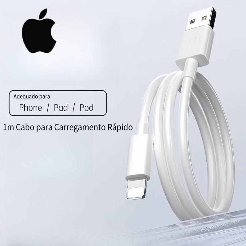 Cabo Para Carregador de Celular iPhone USB Para Lightning 1 Metro