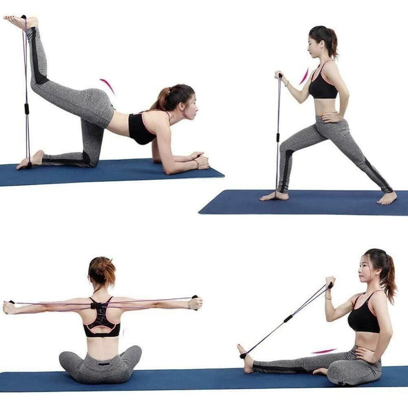 Elástico de Tensão Extensor Exercícios Musculação Treino Ombro Braço Glúteos Academia Em Casa