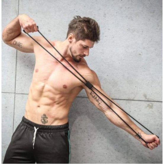 Elástico de Tensão Extensor Exercícios Musculação Treino Ombro Braço Glúteos Academia Em Casa
