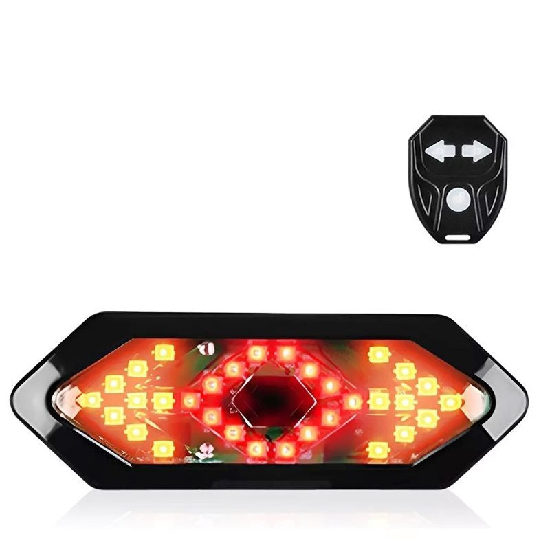 Lanterna Traseira Bike Com Seta e Controle Remoto para bicicleta