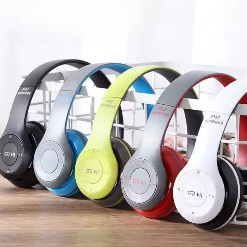 Headphone Fone Sem Fio P47 Bluetooth/AUX/FM Redução de Ruído Áudio Premium Conforto Presente