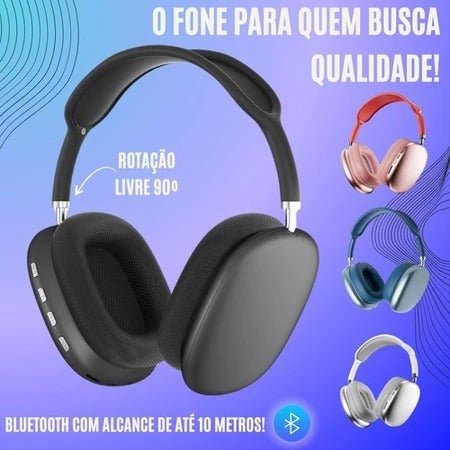 Fone de Ouvido Bluetooth Sem Fio Headphone Bluetooth Recarregável Air Top Casual Esportivo Academia