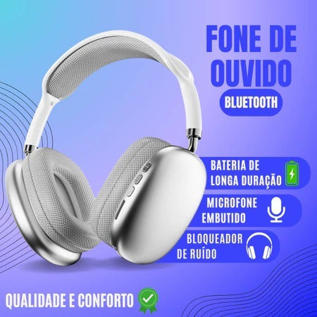 Fone de Ouvido Bluetooth Sem Fio Headphone Bluetooth Recarregável Air Top Casual Esportivo Academia